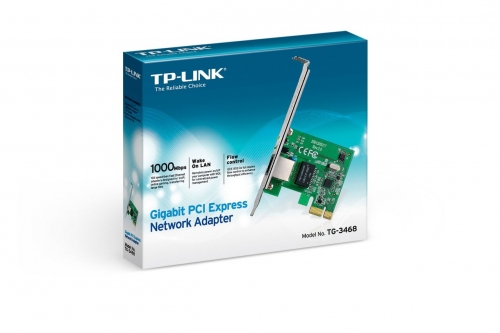 Placa Rede PCIe TP-Link Gigabit c/ Chip RTL8168B - TG-3468