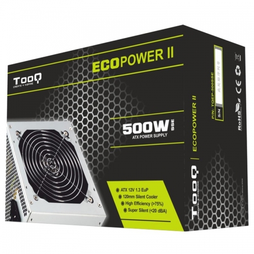 FONTE DE ALIMENTAÇÃO ATX 500W TOOQ EP-II TQEP-500SSE PRATA
