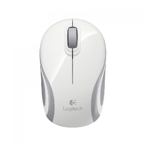 Mini mouse sem fio Logitech M187 branco