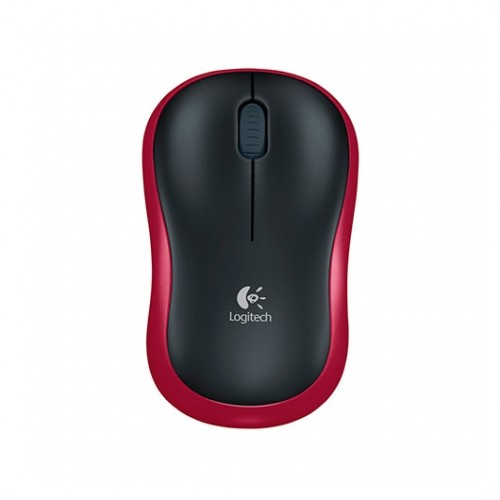 RATO OPTICO LOGITECH M185 WIRELESS VERMELHO