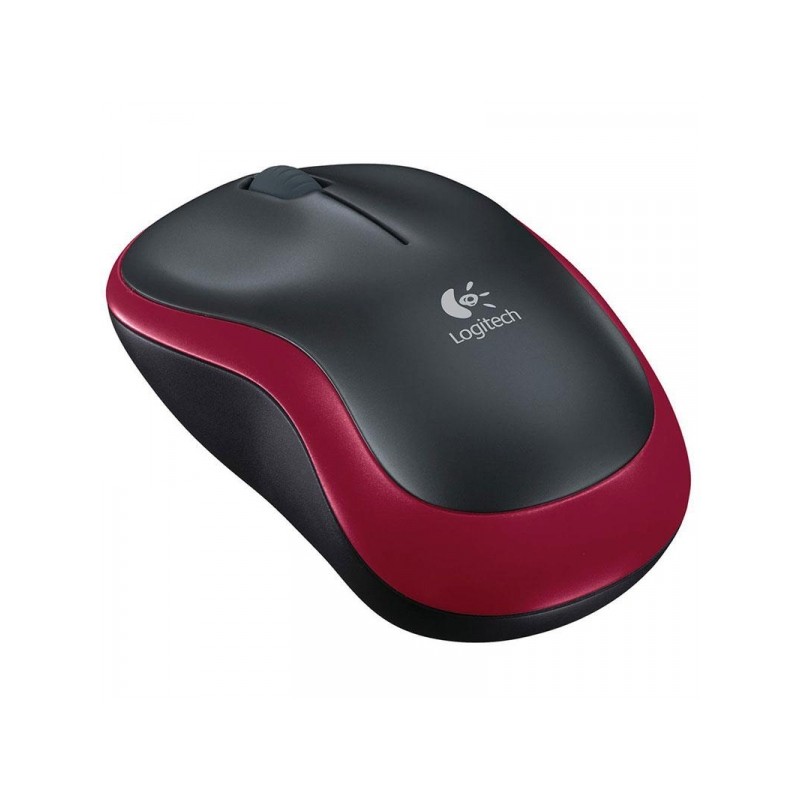 RATO OPTICO LOGITECH M185 WIRELESS VERMELHO