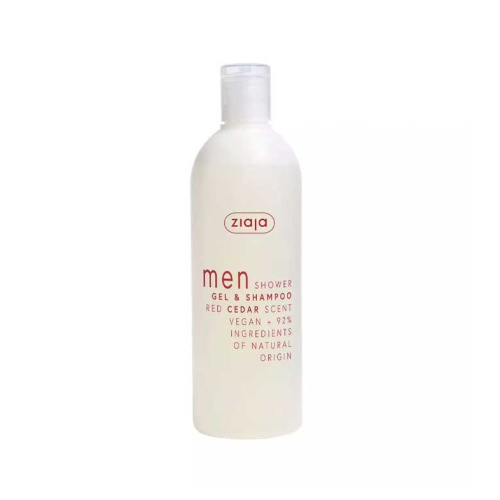 Ziaja Men Gel De Banho e Shampoo Red Cedar 400ml