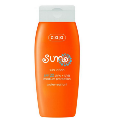 Protetor Solar Ziaja Sun Lotion Waterproof SPF20 150ml