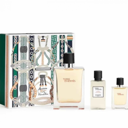 Terre D'Hermes Eau De Toilette Spray 100ml Set 3 Peças