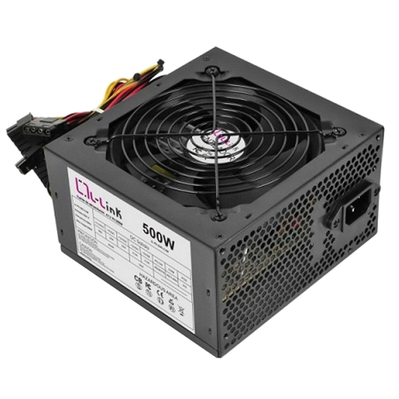 FONTE DE ALIMENTAÇÃO ATX 500W L-LINK + CABO ALIMENTAÇÃO