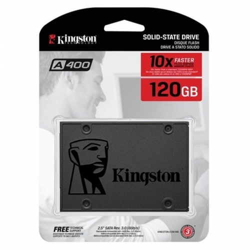 DISCO RÍGIDO KINGSTON 2.5"- SA400S37 | 120G 120GB SSD A400 SATA III