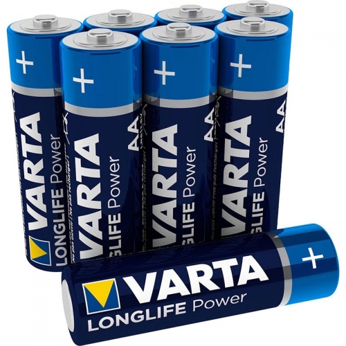 Pack 8x Pilhas Varta AA Long Life Power LR06