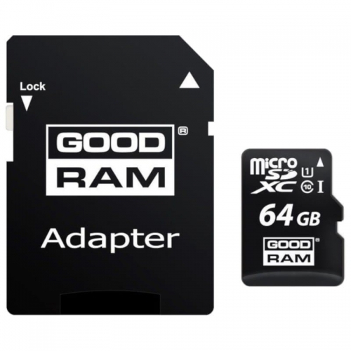 MEM MICRO SD 64GB GOODRAM M1AA CL10 UHS-I+ADAPT