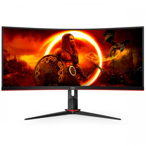 MONITOR AOC VA 34"21:9 WQHD CURVO 1MS 180HZ HDMI DP HAS CU34G2XP/BK