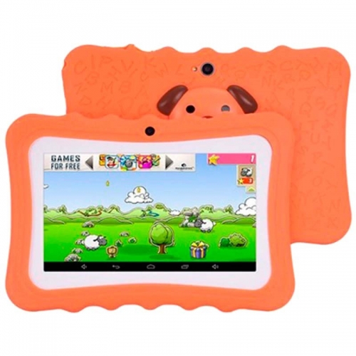 Powerbasics Q88 1GB/16GB Laranja - Tablet para crianças
