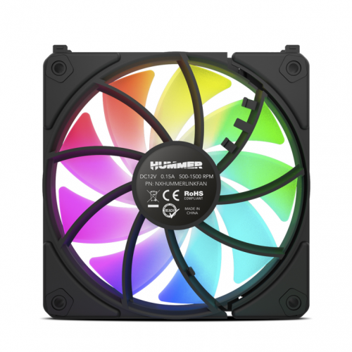 VENTILADOR NOX HUMMER EASYLINK ARGB PRETO