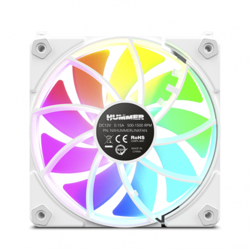 VENTILADOR NOX HUMMER EASYLINK ARGB BRANCO