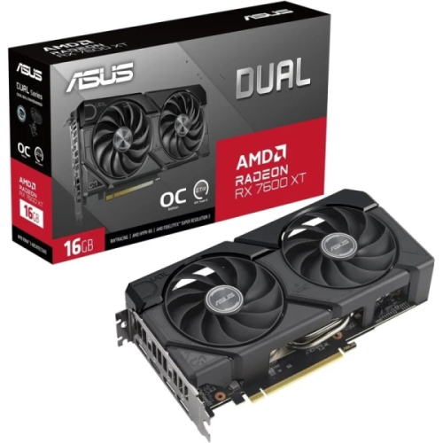 VGA ASUS RX7600XT DUAL 16GB OC GDDR6X HDMI/3DP