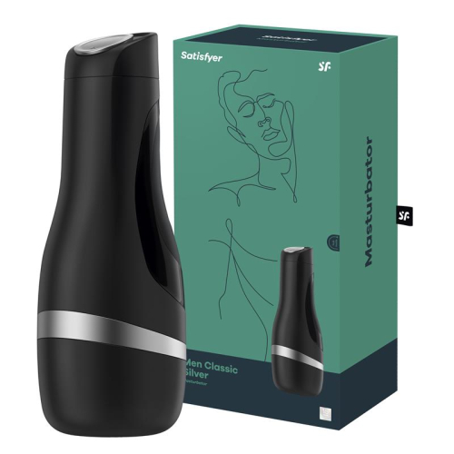 SATISFYER MEN MASTURBADOR CLASICO PRATA 1UN