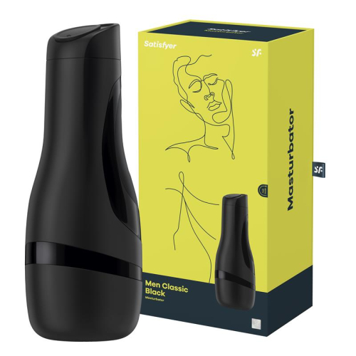 SATISFYER MEN MASTURBADOR CLASICO PRETO 1UN