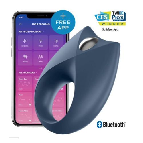Satisfyer ROYAL ANILLO Vibrador AZUL ESCURO