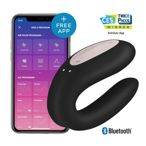Satisfyer DOUBLE JOE Vibrador CASAIS Preto