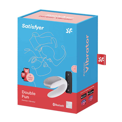 Satisfyer DOUBLE FUN Vibrador CASAIS Branco BLUETOOTH App