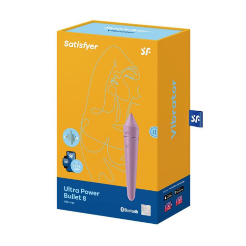 Satisfyer Ultra Power Bullet 8 Bala Vibrador com App Lilac