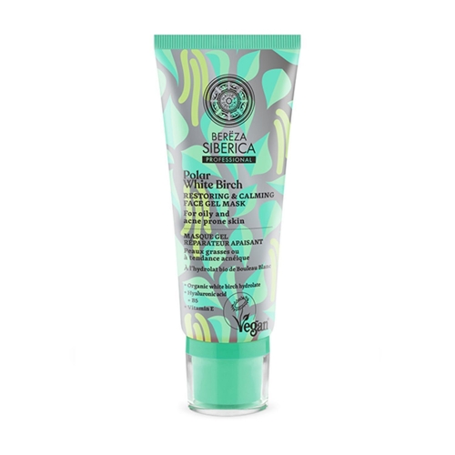 Natura Siberica Polar White Birch Máscara Regeneradora e Apaziguadora Pele Oleosa 100ml