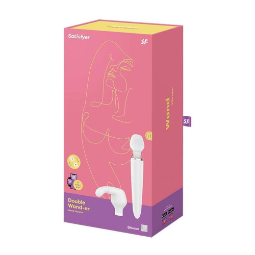 Satisfyer Double Wand-Er Vibrador Branco