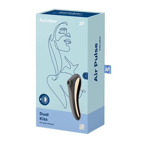 Satisfyer DUAL KISS Vibrador DE AIRE Preto