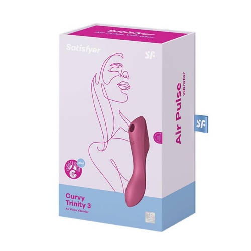Satisfyer CURVY TRINITY 3 Vibrador DE AIRE ROXO