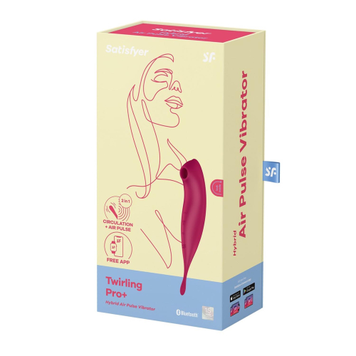 Satisfyer TWIRLING Pro+ Vibrador HIBRIDO DE AIRE App ROXO ESCURO