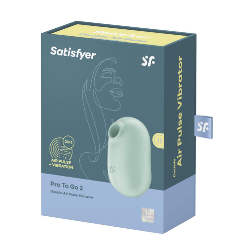 Satisfyer Pro To Go 2 Vibrador Double Air Pulse MENTA