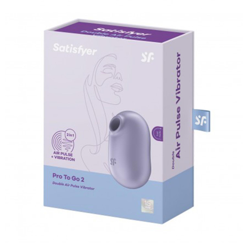 Satisfyer Pro To Go 2 Vibrador Double Air Pulse VIOLETA