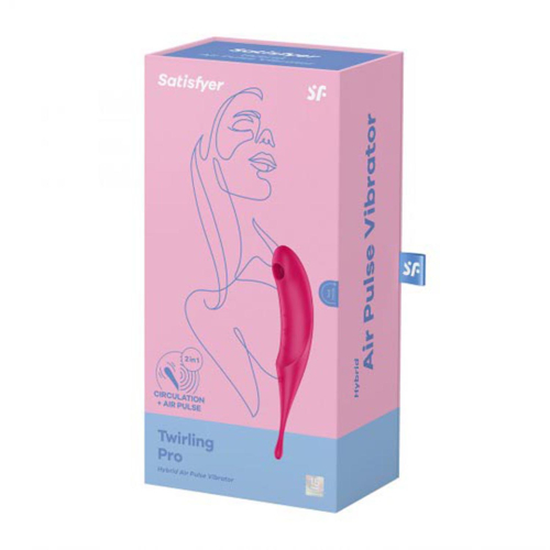 Satisfyer TWIRLING Pro Vibrador AIR PULSE HYBRID ROXO