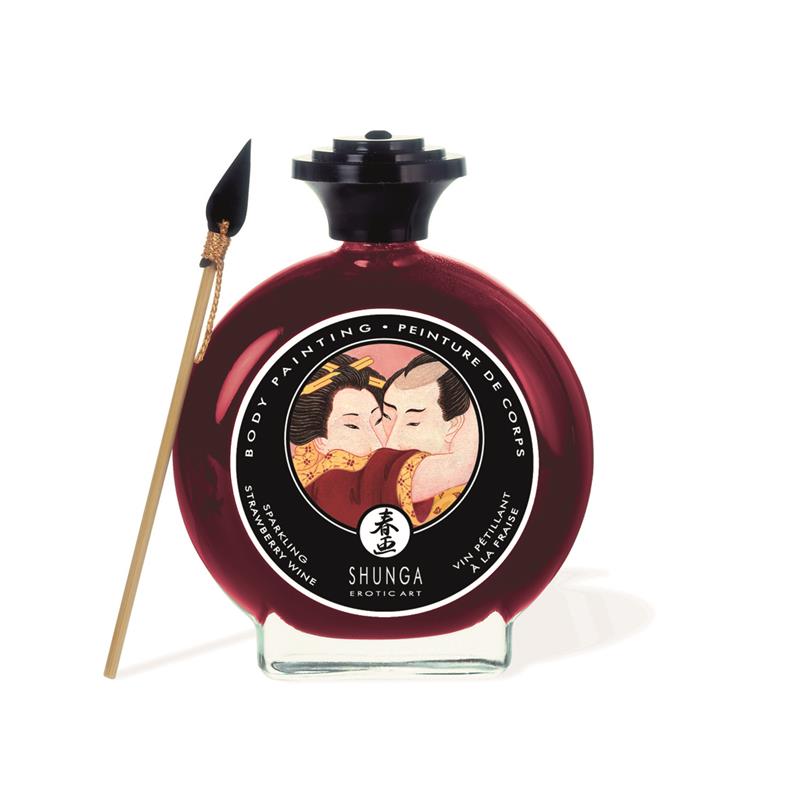 SHUNGA BODY PAINTING PINCEL STRAWBERRY WINE 1UN