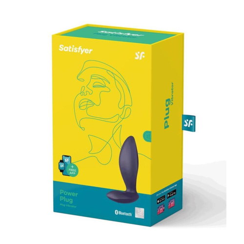 SATISFYER POWER PLUG VIBRADOR ANAL PRETO 1UN