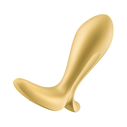 SATISFYER POWER PLUG VIBRADOR ANAL DORADO 1UN