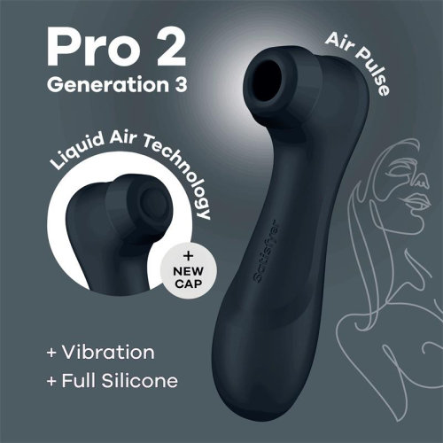 Satisfyer Pro2 Vibrador DE AIRE DOBLE GENERATION 3 Preto