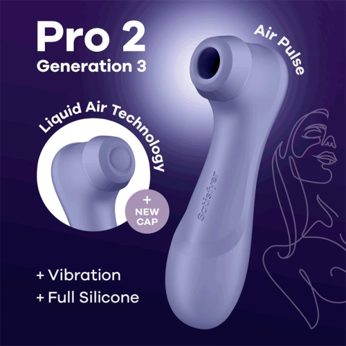 Satisfyer Pro2 Vibrador DE AIRE DOBLE GENERATION 3 LILA