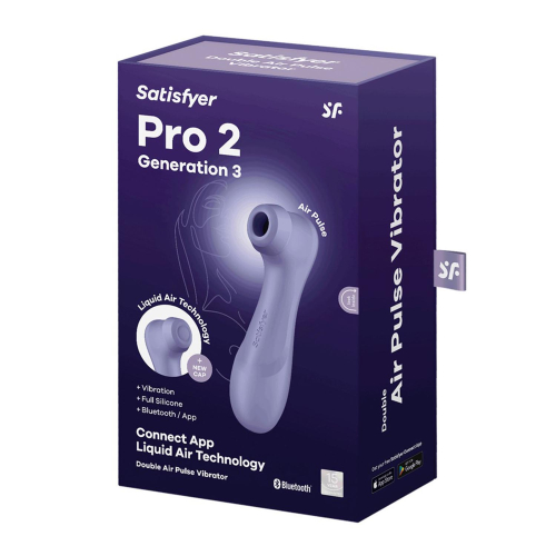 Satisfyer Pro2 Vibrador DE AIRE DOBLE GENERATION 3 LILA com App