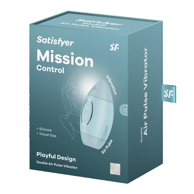 Satisfyer Mission Control Succionador e Vibrador Azul
