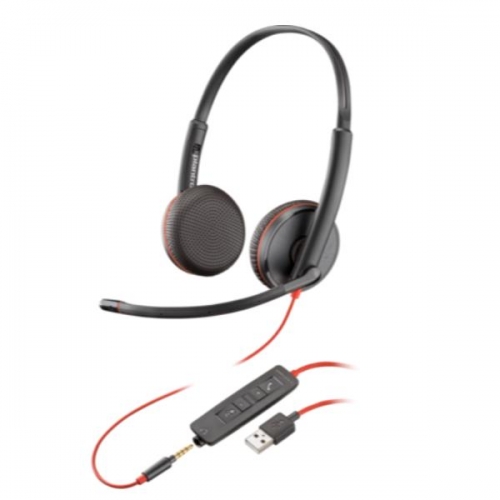 Auscultadores Poly Blackwire 3225 Stereo USB-A