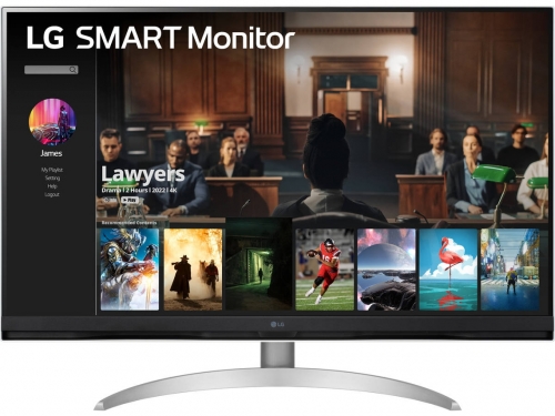 MONITOR LG SMART VA 32"(31.5) UHD 4K HDMI USB-C LAN 32SQ700S-W
