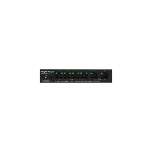 RUIJIE REYEE ETHERNET POE SWITCH 6 (4XPOE) PORTS ETHERNET METAL