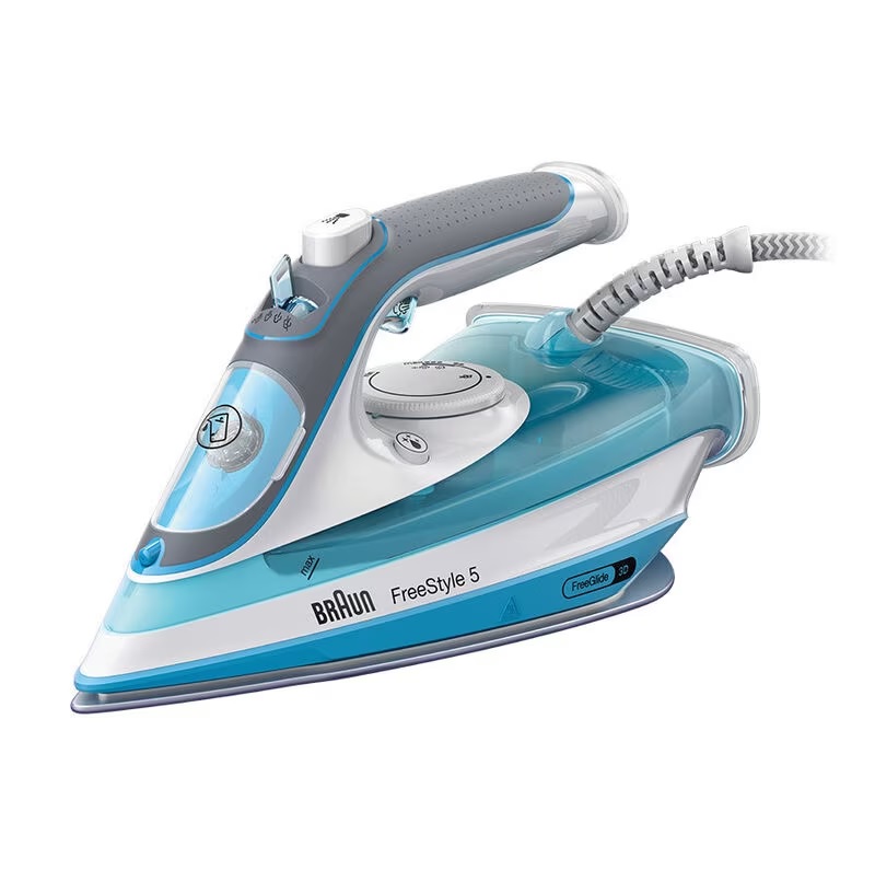 BRAUN FERRO VAPOR 2600W BASE SUPER CERAMICA 3D VAPOR AZUL