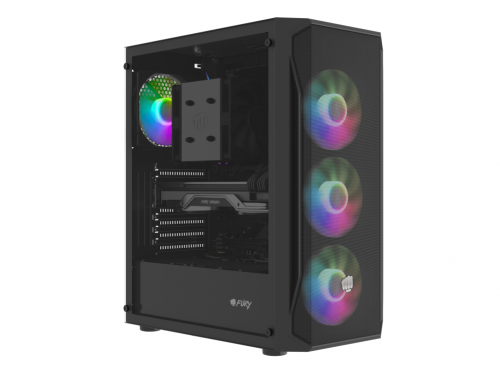CAIXA GAMING FURY SHOBO SH4F RGB ATX MEDIATORRE 2XUSB3.0 1XUSB2.0 4 FAN RGB