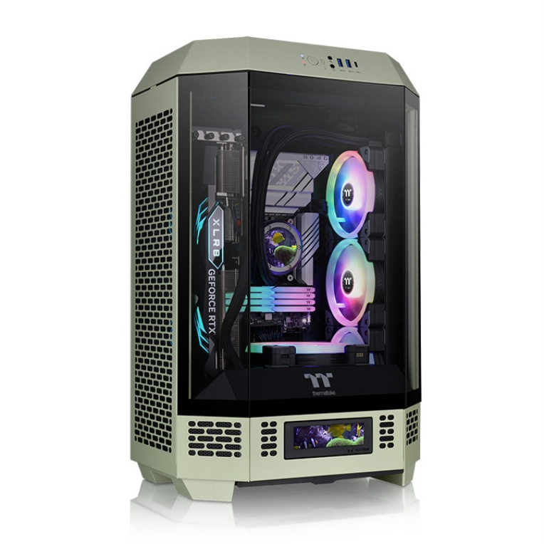 CAIXA THERMALTAKE THE TOWER T300 MATCHA GREEN ATX 2XUSB 3.0 VERDE