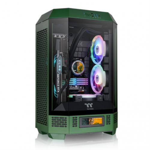 CAIXA THERMALTAKE THE TOWER T300 RACING GREEN ATX 2XUSB 3.0 VERDE