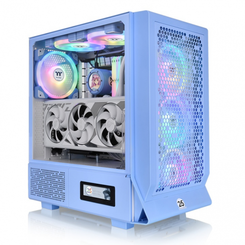 CAIXA THERMALTAKE CERES 330 TG HYDRANGEA BLUE ARGB ATX 2XUSB 3.0 AZUL