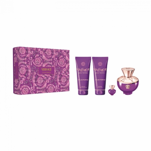 Versace Dylan Purple Eau De Perfume Spray 100ml Set 4 Peças 2024