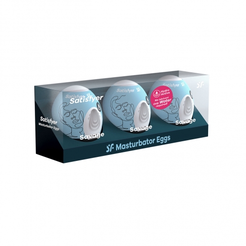 SATISFYER SAVAGE OVOS MASTURBADORES 3 1UN