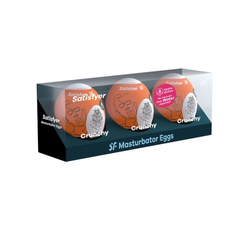 SATISFYER CHRUNCHY OVOS MASTURBADORES 3 1UN