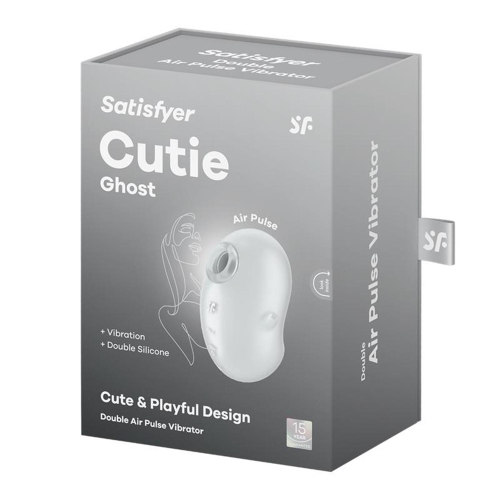 Vibrador Cutie Ghost - Air Pulse Vibrator - Branco Satisfyer